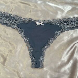 VS XL Elegant Lace Trimmed grey Panty